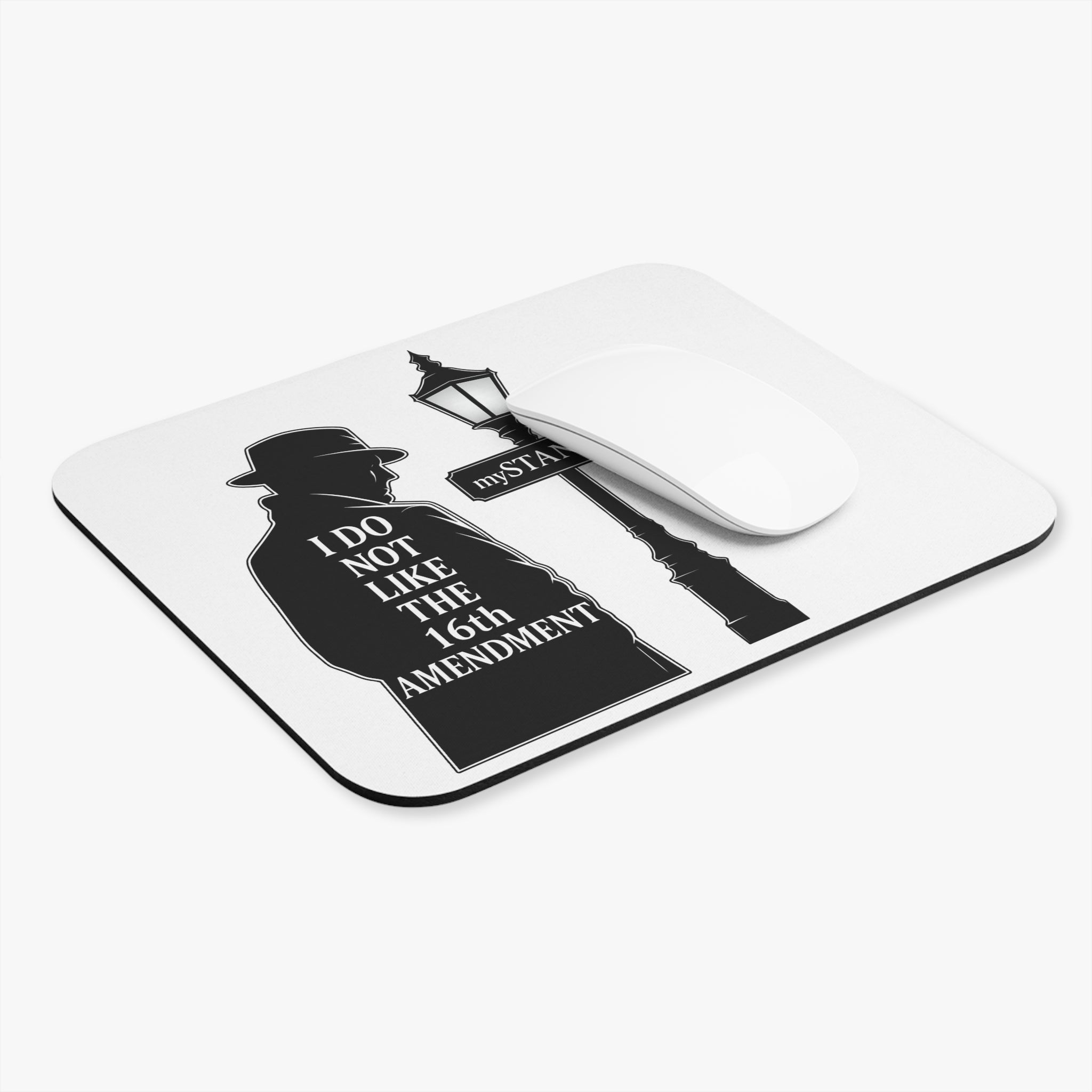 16th Amendment Mouse Pad — Rectangle Desk Mat