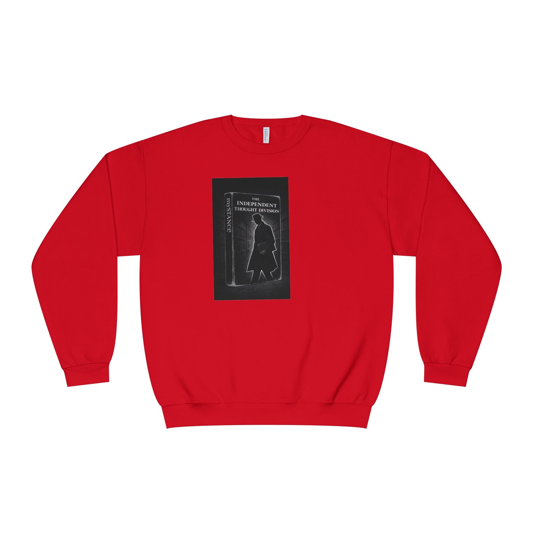 Mystery Noir Crewneck Sweatshirt — 'I Know Things' Silhouette Design