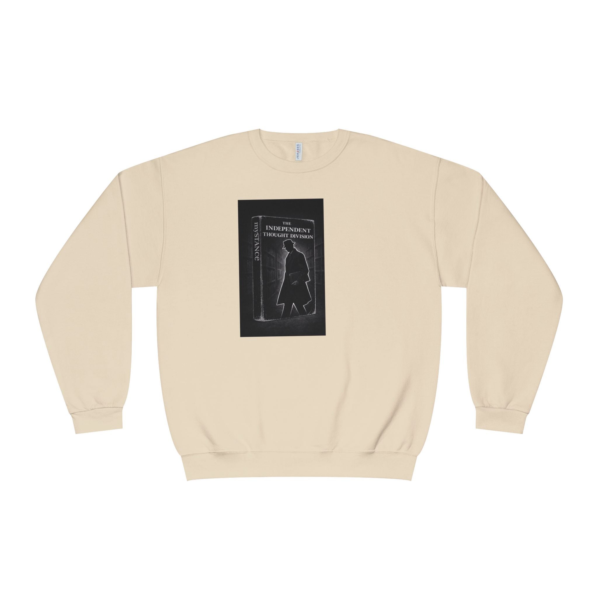 Mystery Noir Crewneck Sweatshirt — 'I Know Things' Silhouette Design