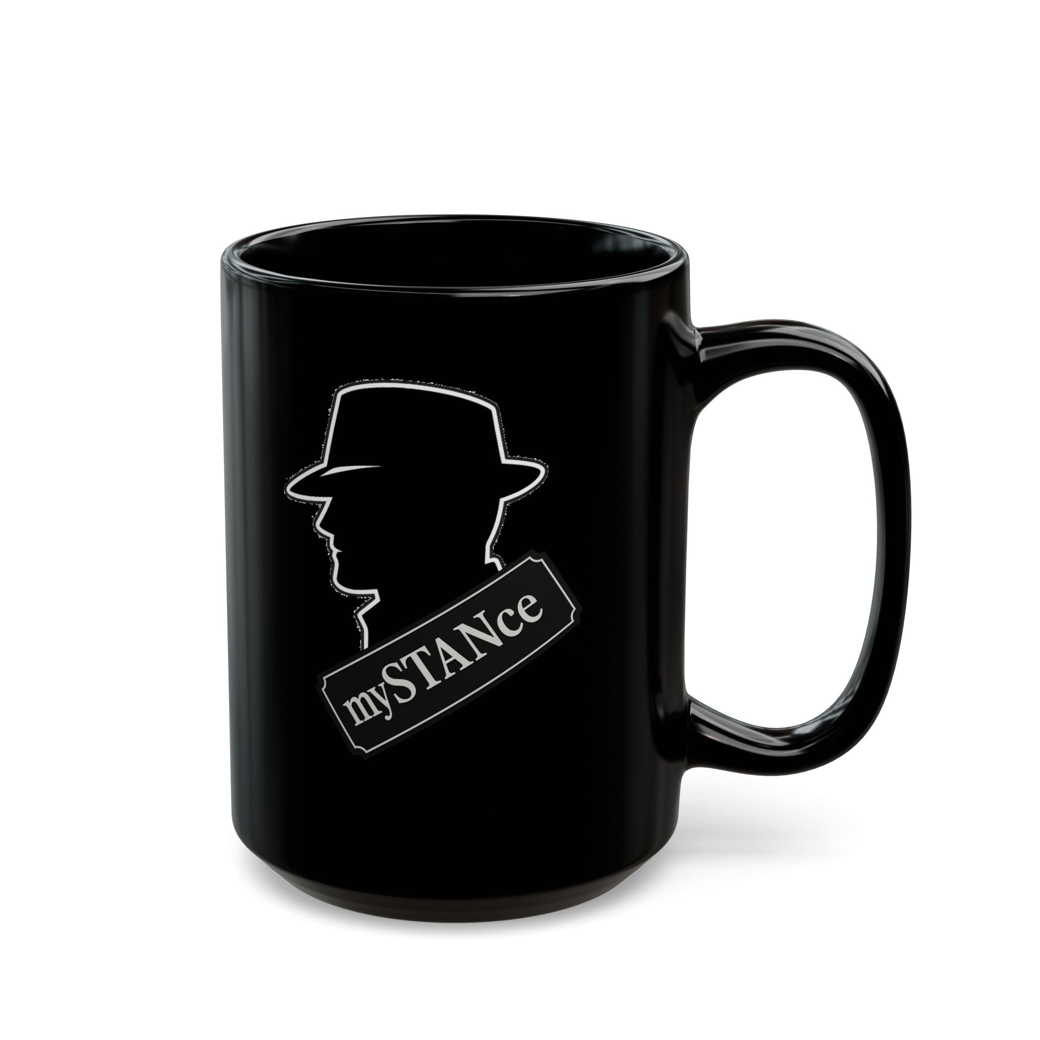 mySTANce Silhouette Black Mug — 11oz/15oz Coffee Cup