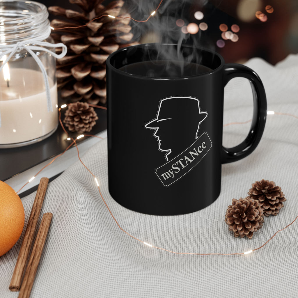 mySTANce Silhouette Black Mug — 11oz/15oz Coffee Cup