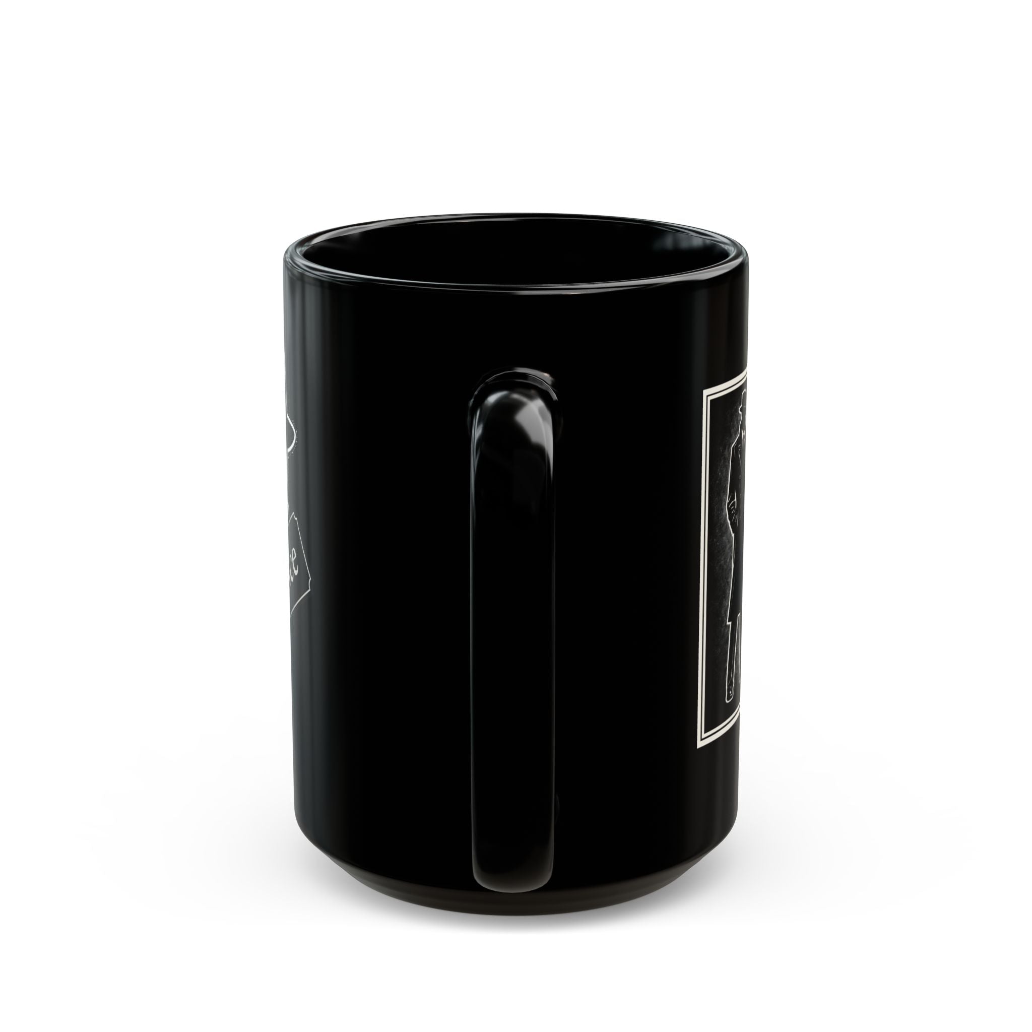 mySTANce Silhouette Black Mug — 11oz/15oz Coffee Cup