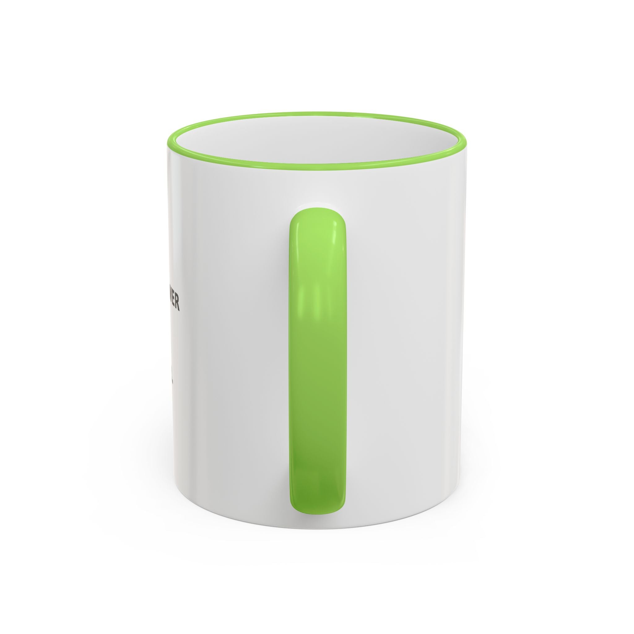 Accent Rim & Handle Mug — 'No One Sees the Real Me' Vintage Silhouette Quote Coffee Cup (11oz/15oz)